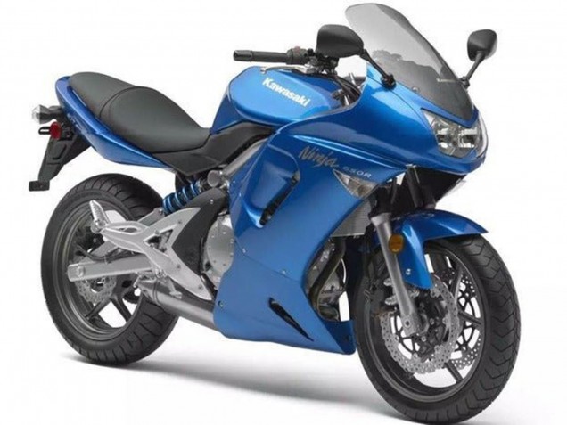 Carénages Moto Kawasaki Ninja 650 EX650 2006-2008 - Bleu Chrome