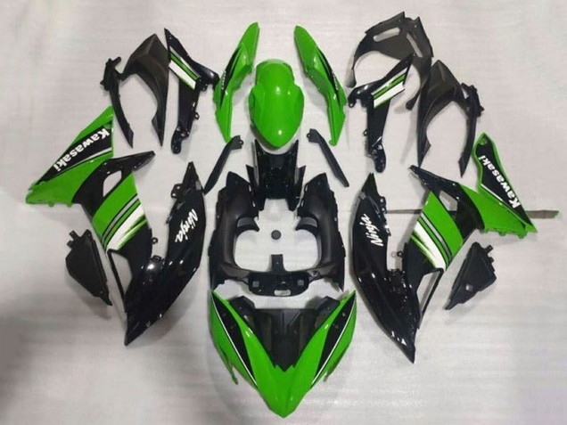 Carénages Moto Kawasaki Ninja 650 EX650 2017-2019 - Vert Noir Blanc