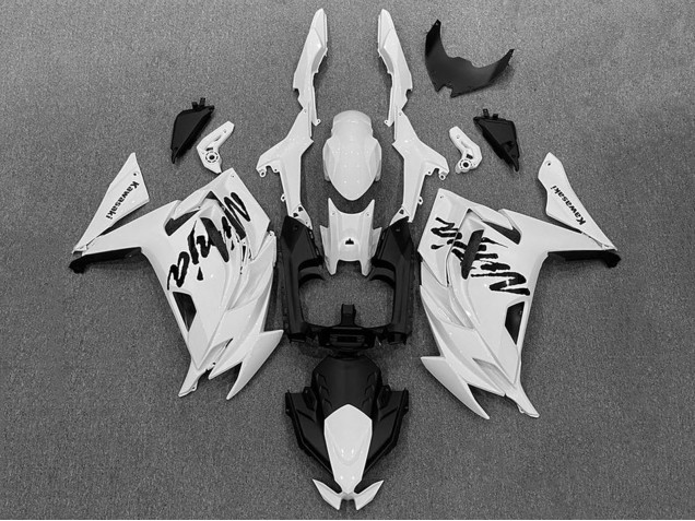 Carénages Moto Kawasaki Ninja 650 EX650 2020-2024 - Blanc Noir