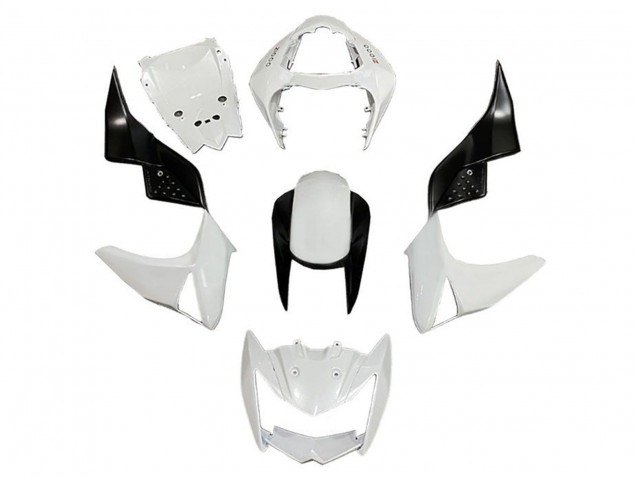 Carénages Moto Kawasaki Z1000 2007-2009 - Blanc Noir