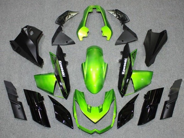 Carénages Moto Kawasaki Z1000 2010-2013 - Vert Noir