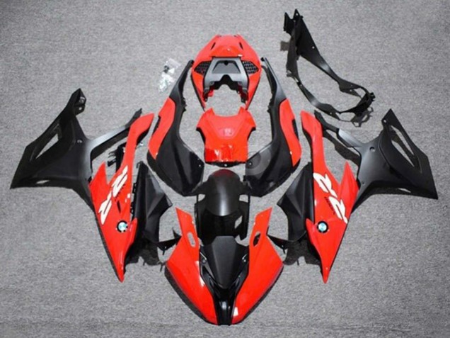 Carénage Moto BMW S1000RR 2019-2022 - Rouge Blanc Noir Mat