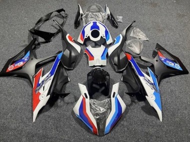 Carénages Moto BMW S1000RR 2019-2022 - Blanc Bleu Noir Mat Rouge