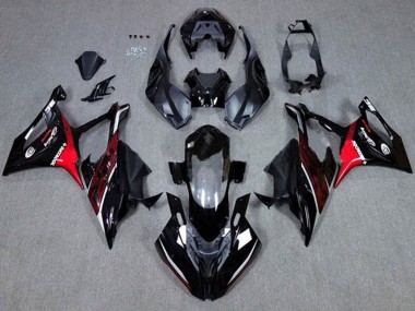 Carénages Moto BMW S1000RR 2019-2022 - Noir Rouge Foncé