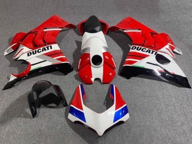 Carénages Moto Ducati Panigale V4 V4S 2020-2021 - Blanc Rouge Bleu Noir Brillant