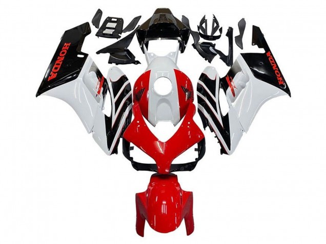 Carénage Moto Honda CBR1000RR 2004-2005 - Blanc Rouge Noir Brillant Bande
