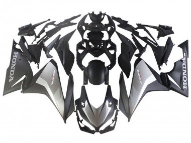 Carénages Moto Honda CBR500R 2019-2021 - Argent Noir Mat