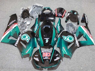 Carénages Moto Honda CBR600RR 2013-2023 - Bleu Sarcelle Noir Brillant Petronas 20