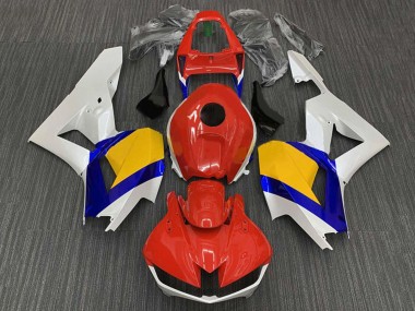 Carénages Moto Honda CBR600RR 2013-2023 - Blanc Rouge Bleu Jaune