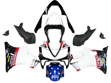 Carénages Moto Honda CBR600 F4i 2001-2003 - Blanc Bleu Rouge Noir Brillant DENSO Star