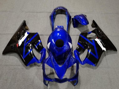 Carénages Moto Honda CBR600 F4i 2004-2007 - Bleu Noir Brillant