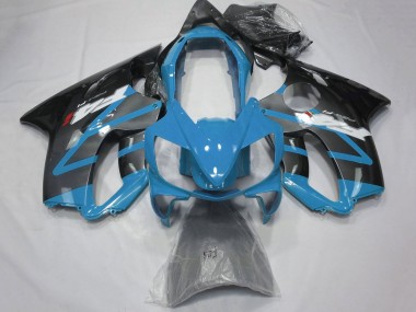 Carénages Moto Honda CBR600 F4i 2004-2007 - Bleu Clair Gris Noir Brillant