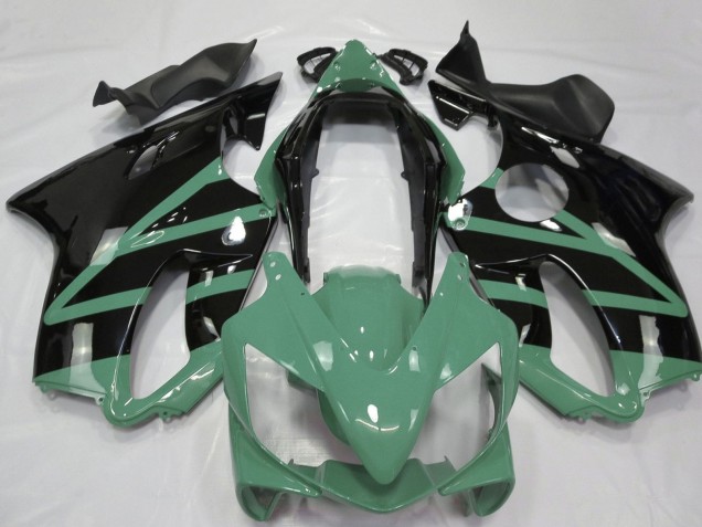 Carénages Moto Honda CBR600 F4i 2004-2007 - Moss Vert Noir Brillant