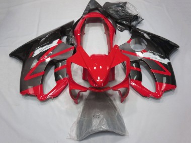 Carénages Moto Honda CBR600 F4i 2004-2007 - Rouge Gris Noir Brillant
