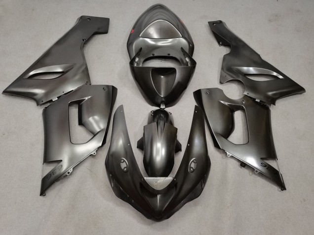 Carénages Moto Kawasaki ZX6R 2005-2006 - Argent Liquide
