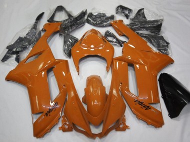 Carénage Moto Kawasaki ZX6R 2007-2008 - Orange Noir