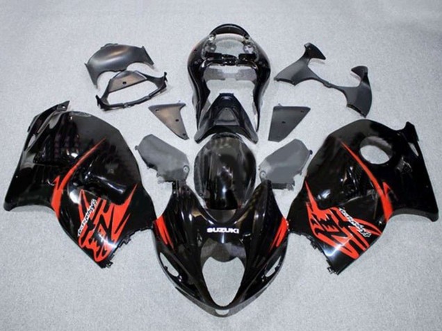 Carénages Moto Suzuki GSXR1000 1996-2007 - Noir Brillant Rouge