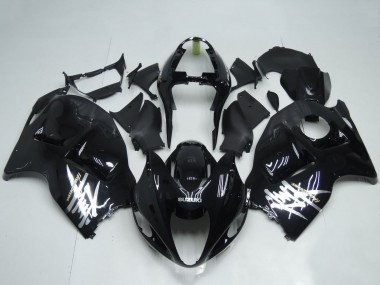 Carénages Moto Suzuki GSXR1000 1996-2007 - Noir Brillant Blanc Décalque
