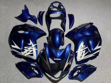 Carénages Moto Suzuki GSXR 1300 Hayabusa 2008-2020 - Navy Bleu Blanc Gris