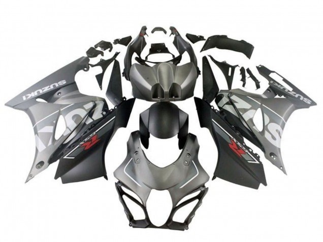 Carénages Moto Suzuki GSXR1000 2017-2024 - Argent Mat Noir Mat
