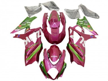 Carénages Moto Suzuki GSXR 1000 2007-2008 - Rose Vert Blanc