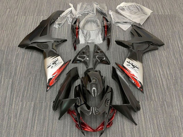 Carénages Moto Suzuki GSXR 600 / GSXR 750 2011-2024 - Noir Argent Rouge Noir Mat
