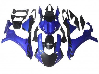Carénage Moto Yamaha YZF 1000 R1 2015-2019 - Bleu Noir Mat