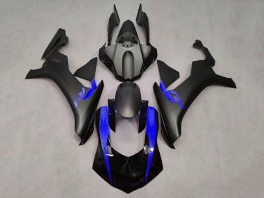 Carénages Moto Yamaha YZF 1000 R1 2015-2019 - Noir Mat Noir Brillant Bleu