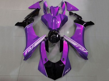 Carénages Moto Yamaha YZF 1000 R1 2020-2025 - Violet Argent Noir Brillant