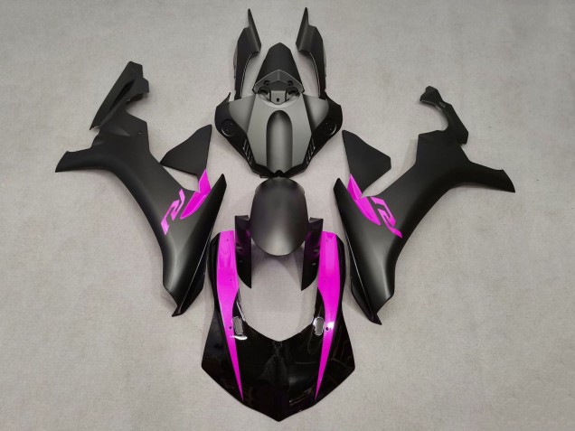 Carénages Moto Yamaha YZF 1000 R1 2020-2025 - Noir Brillant Noir Mat Rose