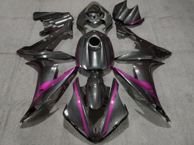 Carénages Moto Yamaha YZF 1000 R1 2004-2006 - Fibre de Carbone Style Rose
