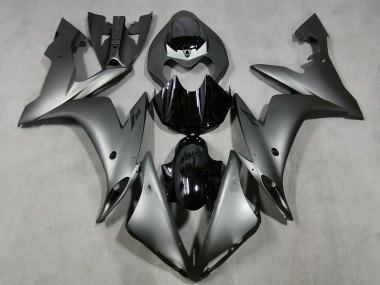 Carénages Moto Yamaha YZF 1000 R1 2004-2006 - Argent Mat Noir Brillant