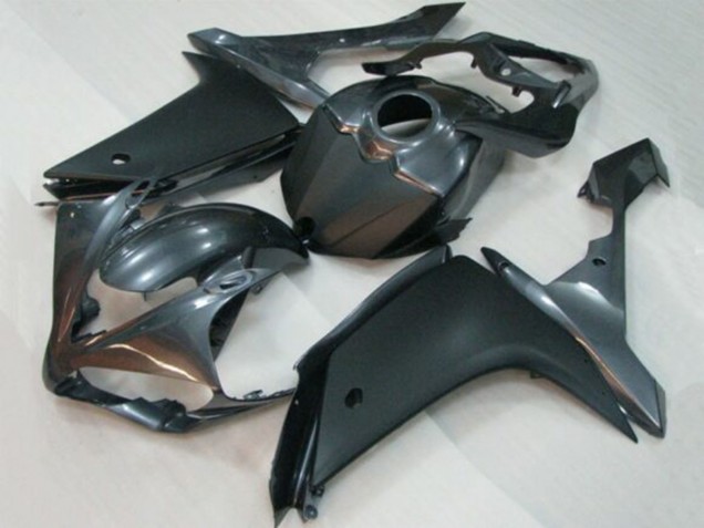 Carénage Moto Yamaha YZF 1000 R1 2007-2008 - Argent Foncé Noir Mat