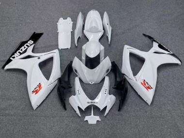 Carénages Moto Suzuki GSXR 600 / GSXR 750 2006-2007 - Blanc Noir Rouge