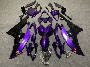 Carénages Moto Yamaha YZF R6 2008-2016 - Violet Noir Brillant 24