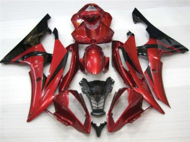 Carénages Moto Yamaha YZF R6 2008-2016 - Rouge Noir