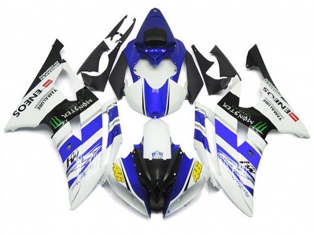Carénages Moto Yamaha YZF R6 2008-2016 - Blanc Bleu Noir Brillant Vert Monstre ENEOS 46
