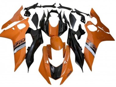Carénages Moto Yamaha YZF R6 2017-2025 - Orange Argent Noir Brillant