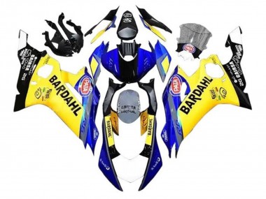 Carénages Moto Yamaha YZF R6 2017-2025 - Jaune Bleu Noir Bardahl