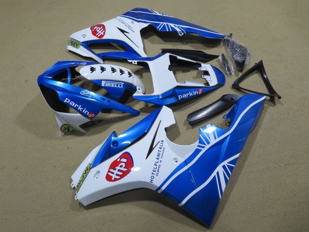 Carénages Moto Triumph Daytona 675 Triple 2006-2008 - Blanc Bleu