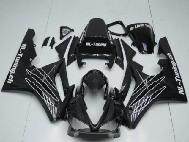 Carénages Moto Triumph Daytona 675 Triple 2009-2012 - Noir Brillant Blanc Claw