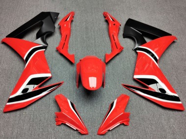 Carénages Moto Honda CBR650F 2014-2016 - Rouge Noir Mat