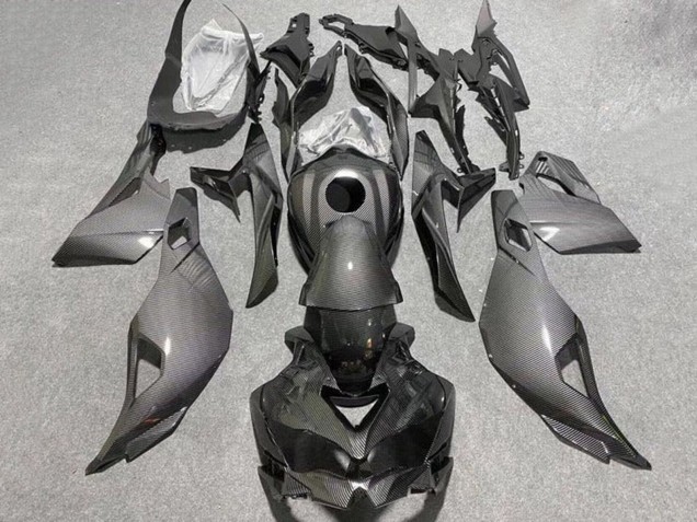 Carénages Moto Kawasaki ZX4R ZX-4RR 2019-2025 - Fausse Fibre de Carbone