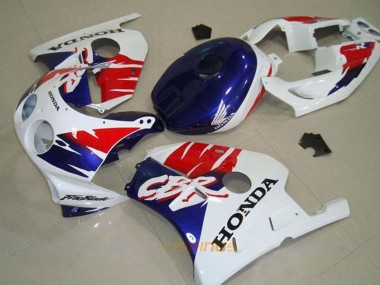 Carénage Moto Honda CBR250RR MC22 1990-1998 - Blanc Rouge Bleu