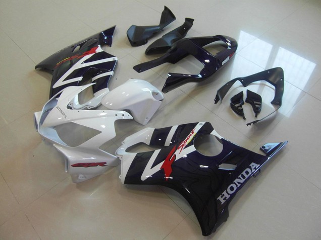 Carénages Moto Honda CBR600 F4i 2001-2003 - Blanc Noir Brillant F Sport