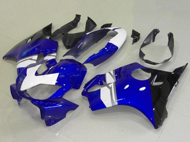 Carénages Moto Honda CBR600 F4i 2004-2007 - Blanc Bleu Noir Brillant