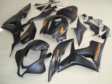 Carénages Moto Honda CBR600RR 2007-2008 - Noir Mat Or Décalque
