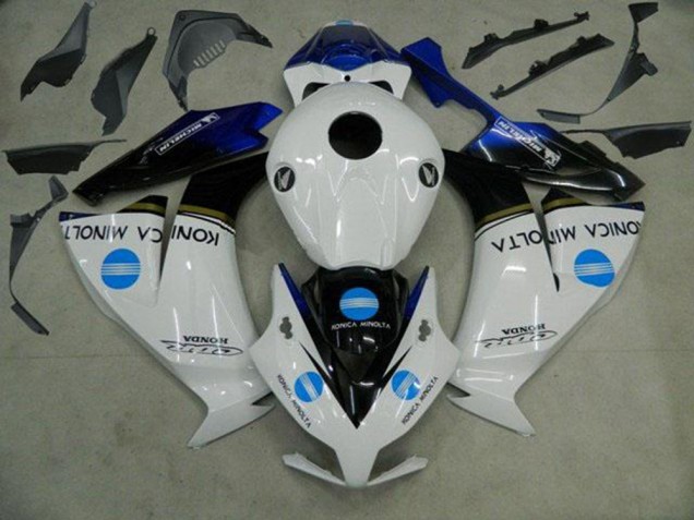 Carénages Moto Honda CBR1000RR 2012-2016 - Blanc Bleu Noir Brillant Konica Minolta
