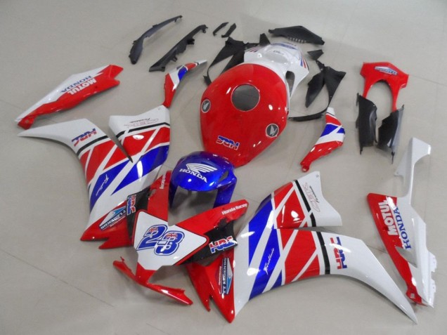 Carénages Moto Honda CBR1000RR 2012-2016 - Blanc Rouge Bleu HRC 23
