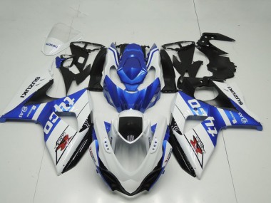 Carénage Moto Suzuki GSXR 1000 2009-2016 - Blanc Bleu Noir Tyco